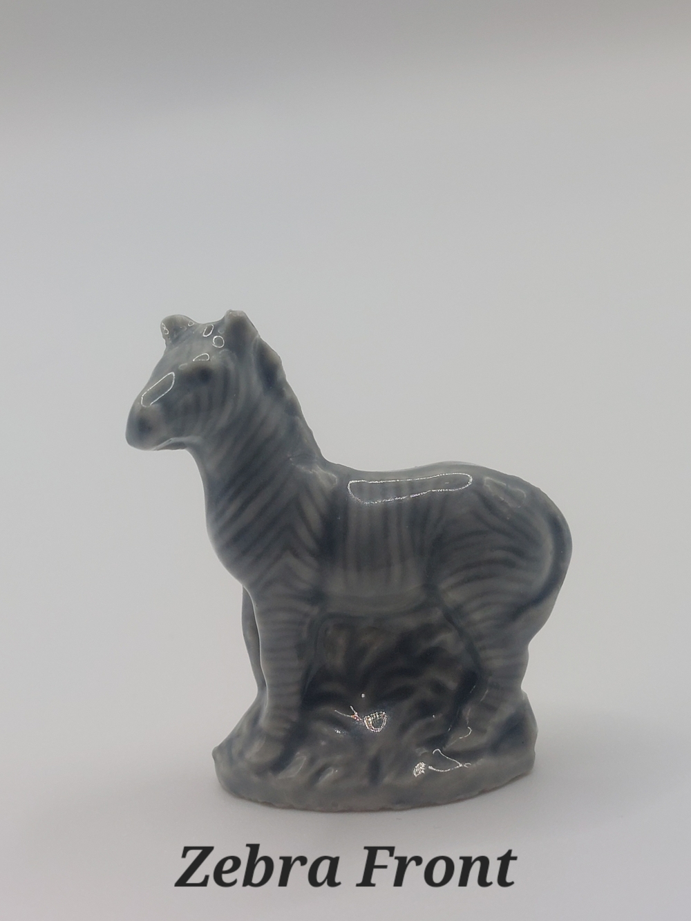 Vintage Red Rose Tea Miniature Wade Whimsies Porcelain Figurines, Zebra